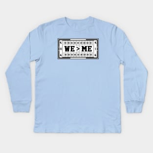 Wyoming Football We > Me Kids Long Sleeve T-Shirt